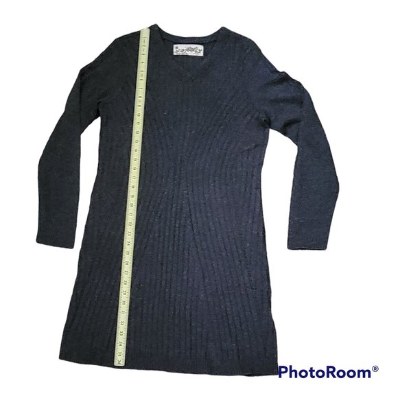 Aventura Karissa Wool Cashmere Silk Long Sleeve V Neck Sweater Dress Sz M - Picture 7 of 12